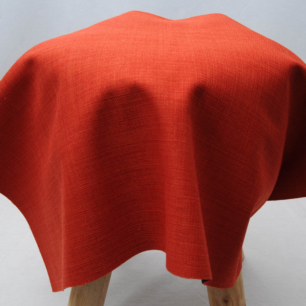 Coupon Toile Lin Polyester 67 x 48 cm rouge