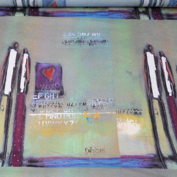 Fine Viscose" Bonhommes" par panneau de 60cm