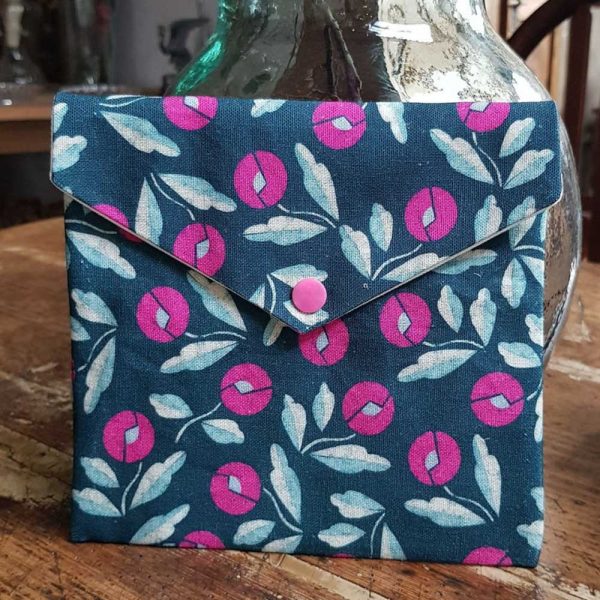 KIT COUTURE POCHETTE ENVELOPPE – STARDUST Bleu 80% Coton 20% LIN Oekotex
