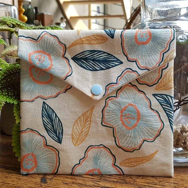 KIT COUTURE POCHETTE ENVELOPPE –WOODSTOCK 80% Coton 20% LIN Oekotex