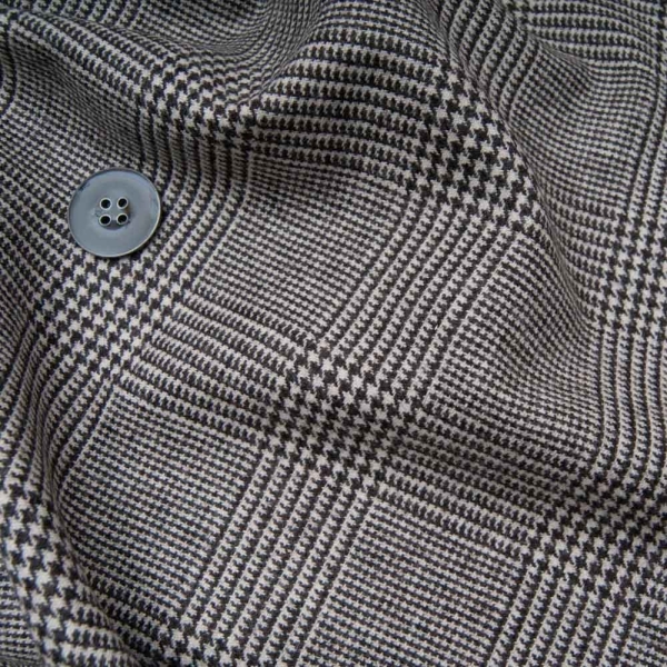 Lainage Prince de Galles gris foncé haut de gamme
