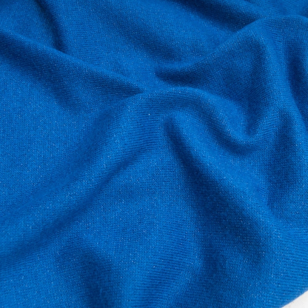 Douce maille brillante couleur Bleu roi