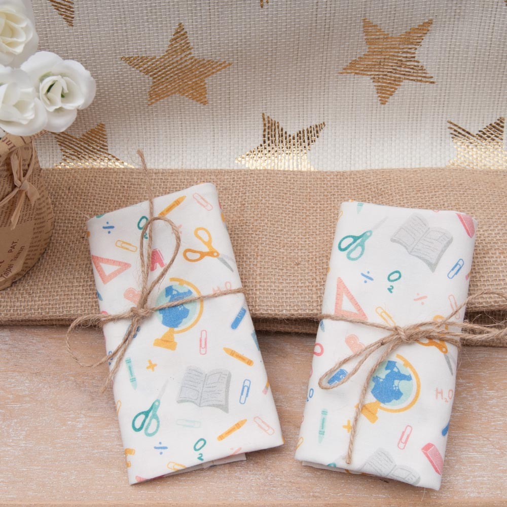 MINI COUPON COTON premium 50x 55cm A l'ECOLE