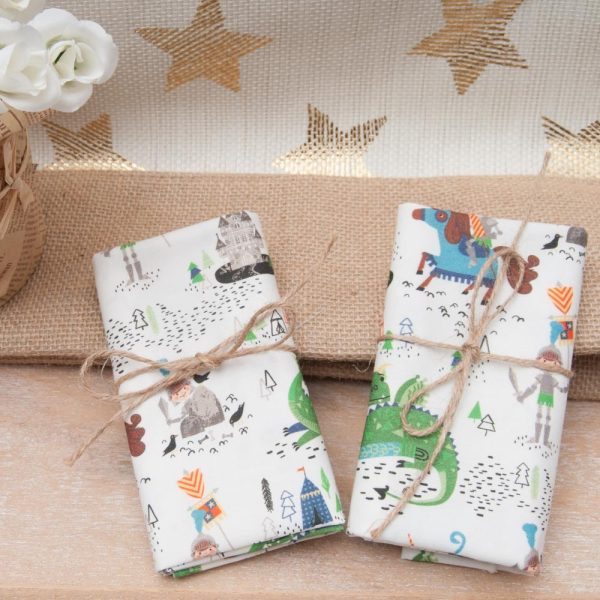 MINI COUPON COTON premium 50x 55cm CHEVALIER Dragon