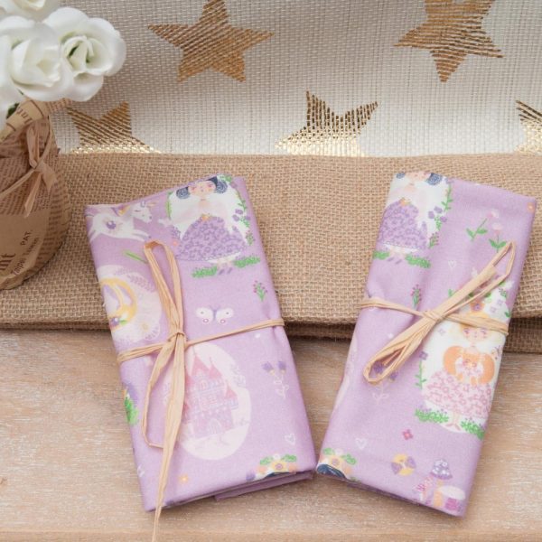 MINI COUPON COTON premium 50x 55cm PRINCESSE parme