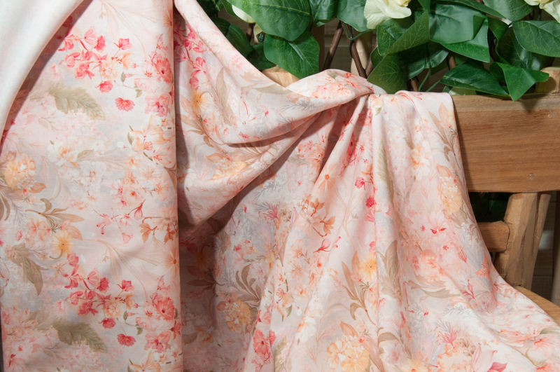 Très jolie popeline de viscose pour votre robe du moment