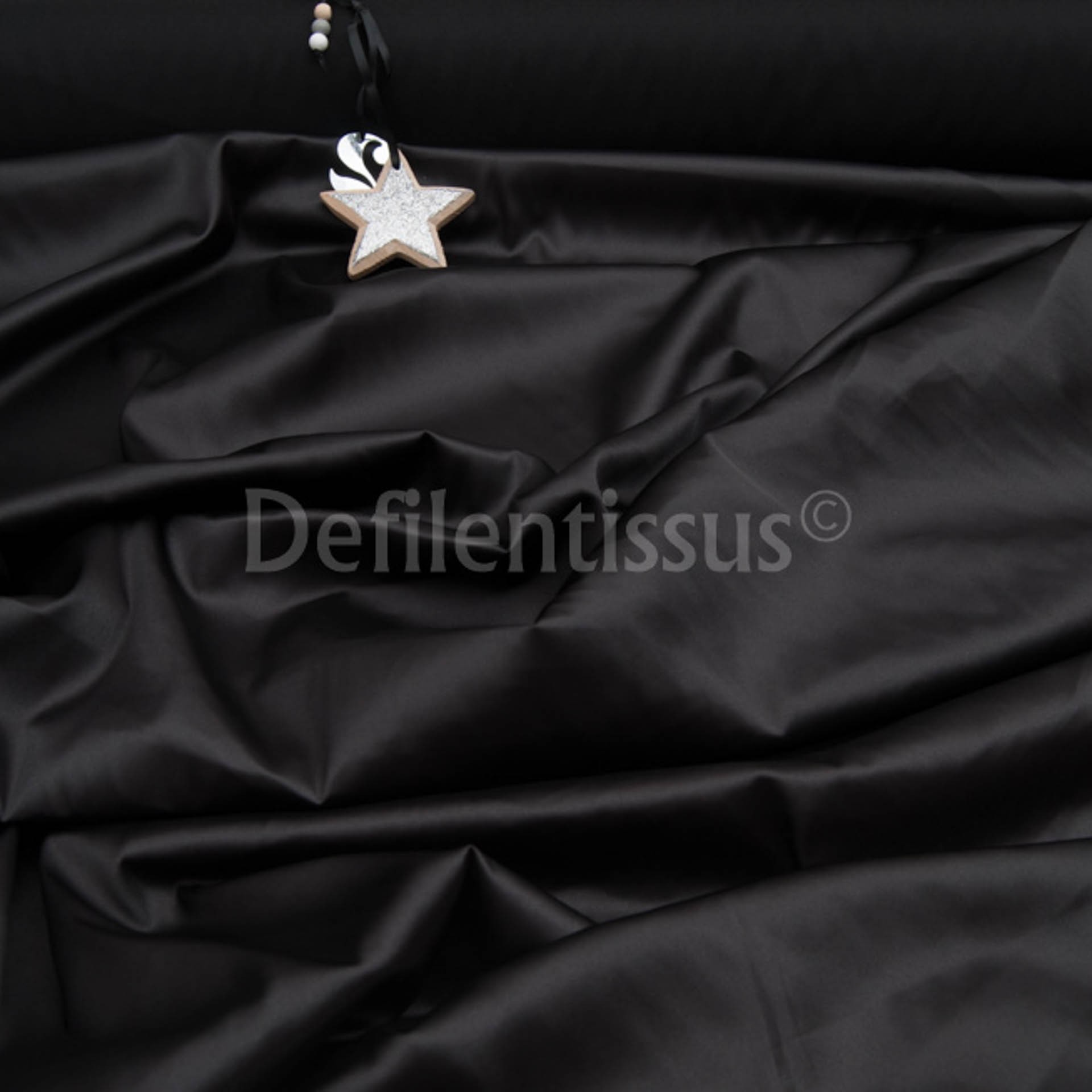 Doublure Satin Spandex noir