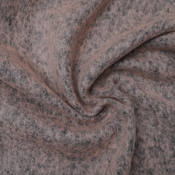 Laine bouillie chinée couleur Vieux rose