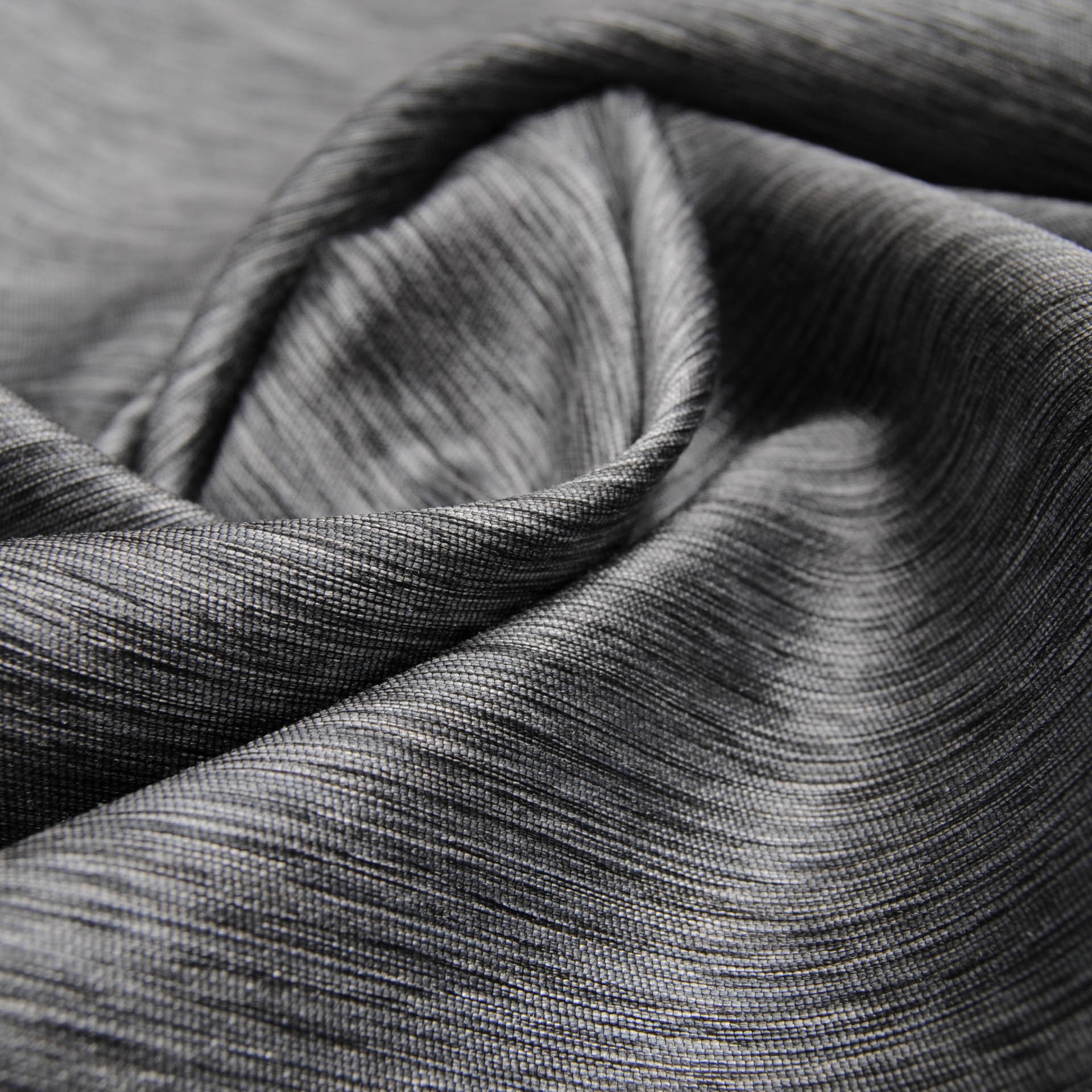 Tissu Toile gris argentée brillant Coton Soie Polyester